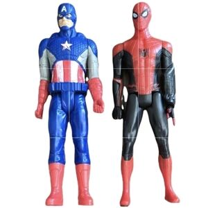 Hasbro Marvel Titan Hero Series Spider-Man And Captain America action Figure